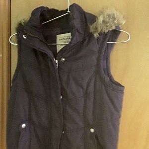 Anchorrblue vest with hoodie